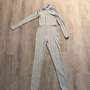 PrettyLittleThing Light Gray Jumpsuit